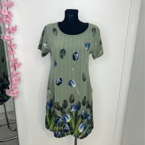 Khaki Zöld Könnyű Ruha