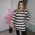 Csíkos Fekete / Fehér Tunika