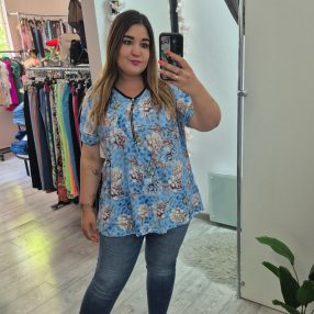 Virágos Plus Size Felső
