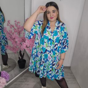 FLY Ruha Kék Virágos