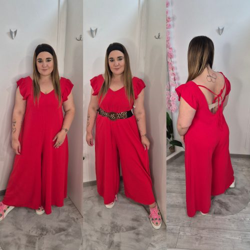 Lenge Fazonú Overál Piros
