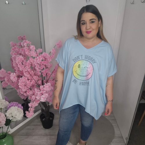 Kék Smiley Tunika