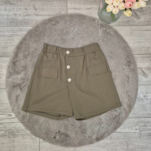 Khakizöld Skort
