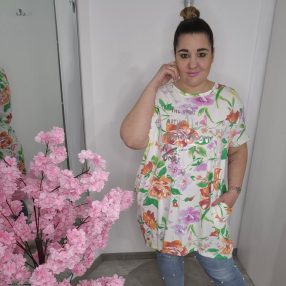 Színes Virágos Tunika