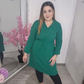 Muszlin Ingtunika Zöld