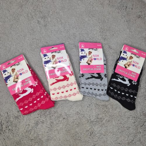 Karácsonyi Frottír Zokni