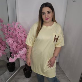 Oversize Tunika Sárga