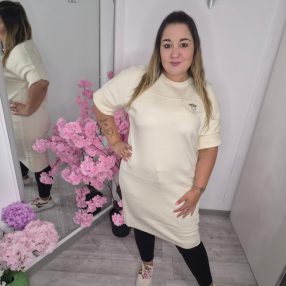 IZZA VajszínűGépi Kötött Ruha