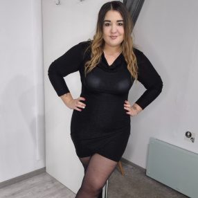 Fekete Csillogós Rövid Ruha