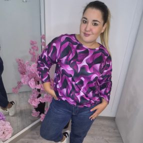 GEDA Fuxia Mintás Felső