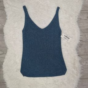 Lurex Szálas Ujjatlan ( petrolkék )