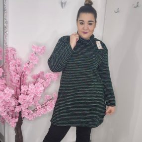 Zöld Garbós Tunika