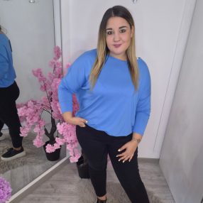 Yesstory Világoskék Hosszú Ujjú